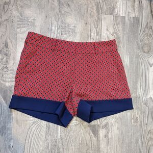 Ann Taylor Nautical Chain Link women's shorts size 4 Blue red